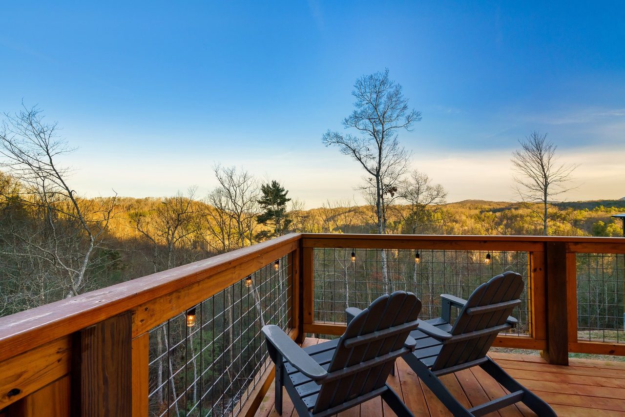 Stargaze or sip your morning coffee with a view of the Smokies!