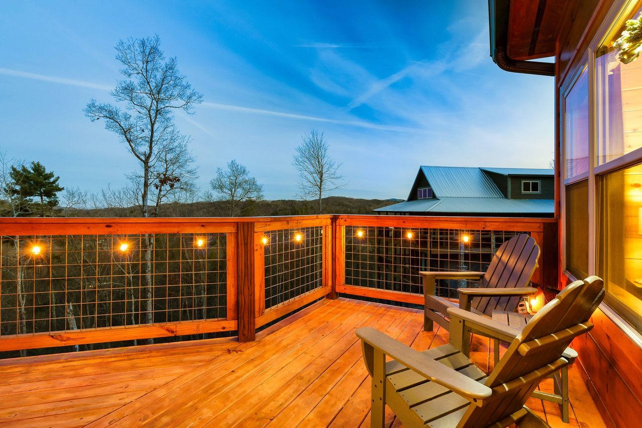 Stargaze or sip your morning coffee with a view of the Smokies!