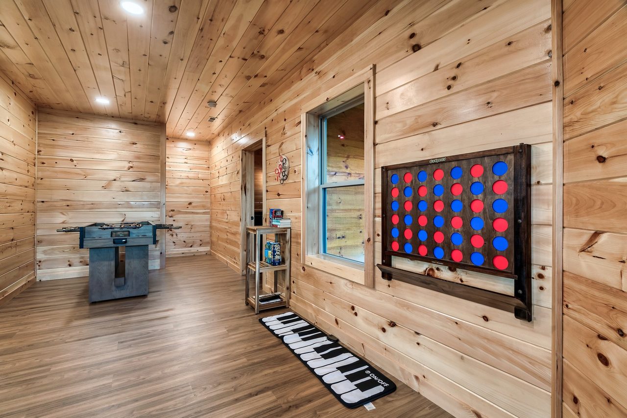 Family room: card table, foosball, ping pong, arcade & games